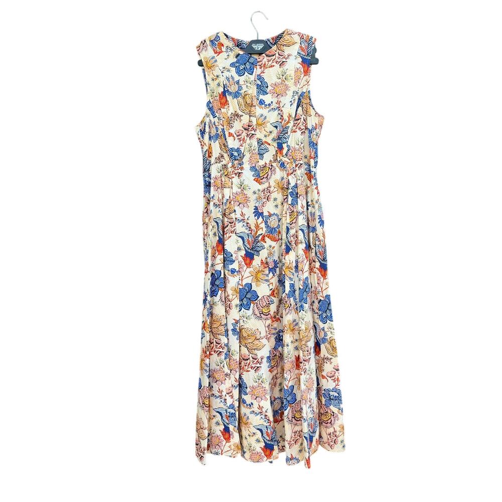 ULLA JOHNSON Kaiya Dress Magnolia Floral Midi 8 NWT - Picture 2 of 8